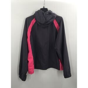 Coleman Grey and Pink Raincoat Size Medium Windbreaker Jacket